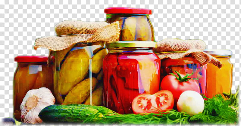 preserved food food vegetable fruit preserve tursu, Ingredient, Canning, Cuisine, Vegetarian Food transparent background PNG clipart