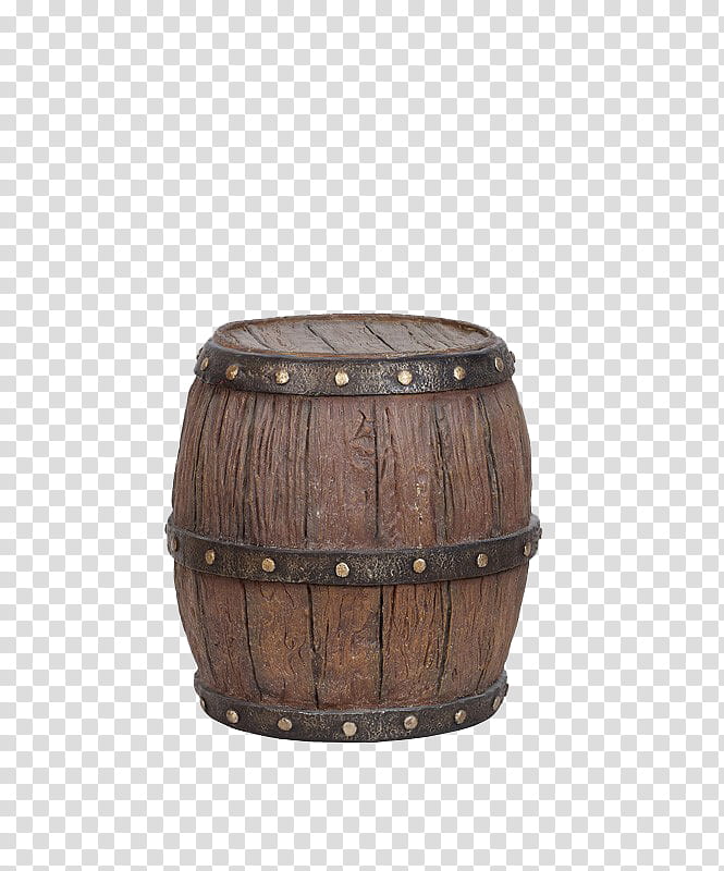 Pirates, brown wooden barrel transparent background PNG clipart