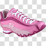 glamour ico and icons , , unpaired pink and white Skechers running shoe illustration transparent background PNG clipart