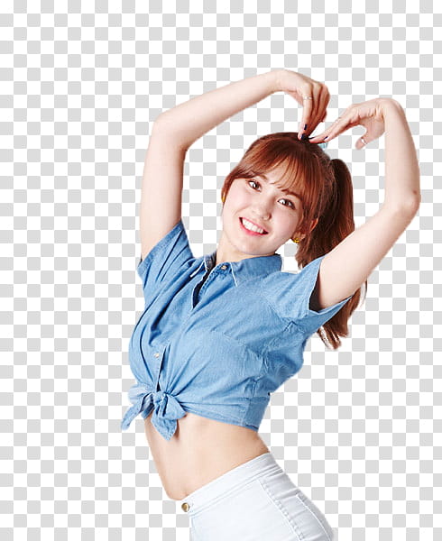 SOMI, Joen Somi doing heart body gesture transparent background PNG clipart