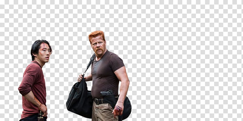 The Walking Dead , The Walking Dead Glenn and Abraham transparent background PNG clipart