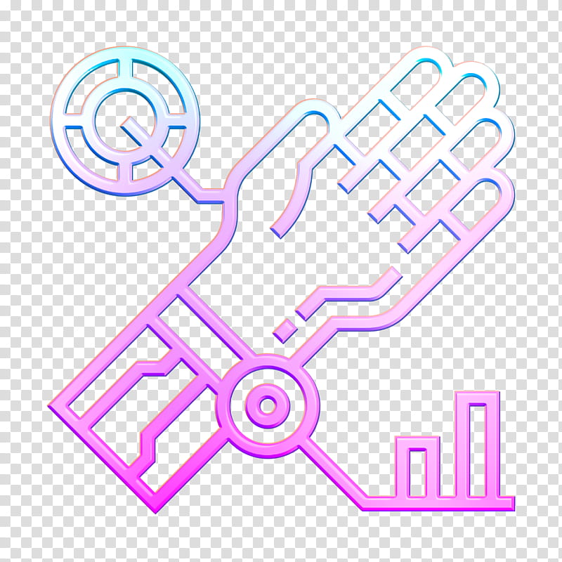 Artificial Intelligence icon Robot icon Robotic arm icon, Line, Gesture transparent background PNG clipart