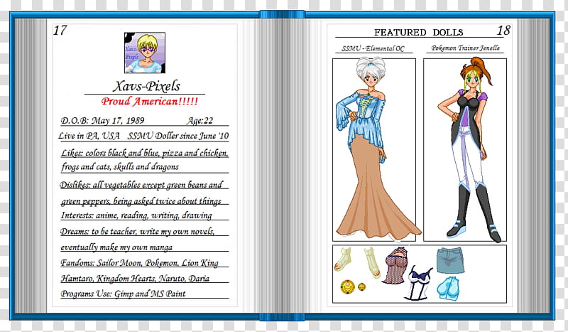 SSMU Doll Yearbook Pages   transparent background PNG clipart