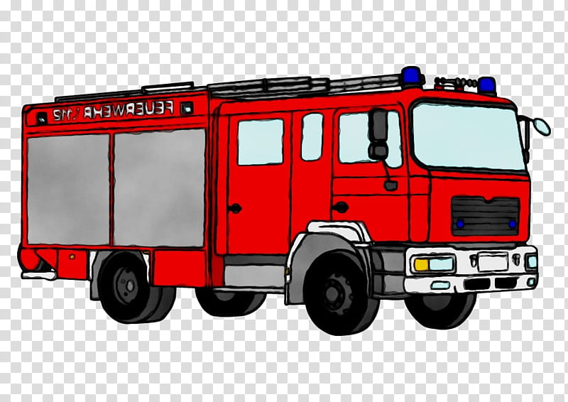land vehicle vehicle fire apparatus truck emergency vehicle, Watercolor, Paint, Wet Ink, Mode Of Transport, Emergency Service, Fire Department, Motor Vehicle transparent background PNG clipart