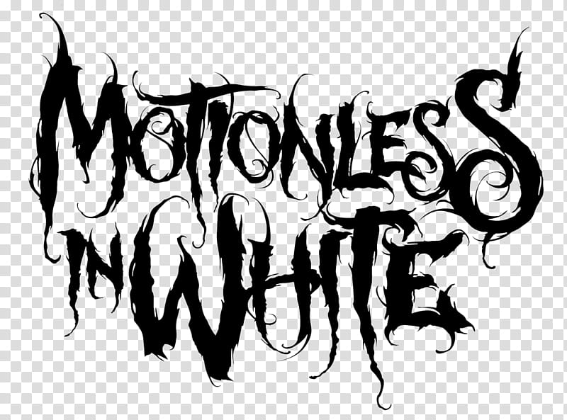 Motionless In White Creatures Logo, white and motionless in white illustration transparent background PNG clipart