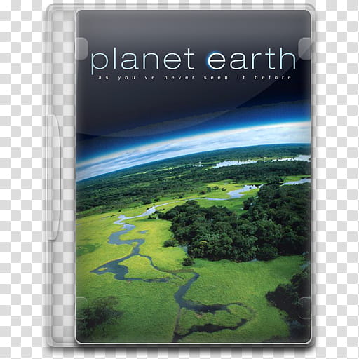 TV Show Icon Mega , Planet Earth, Planet Earth DVD case transparent background PNG clipart