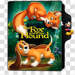 The Fox and the Hound Folder Icon transparent background PNG clipart