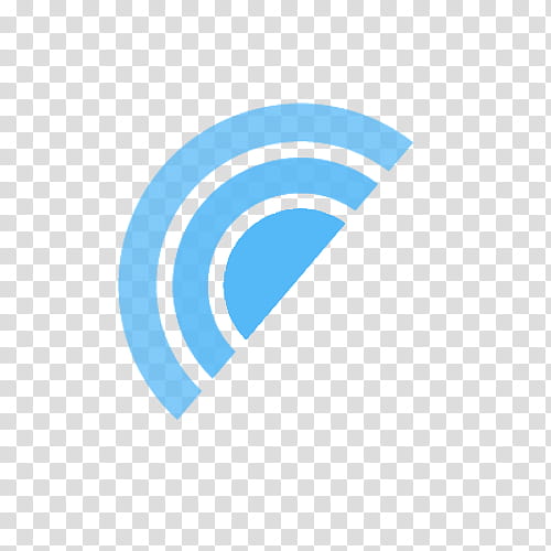 blue half-circle logo transparent background PNG clipart