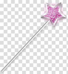Princess, gray and pink star wand transparent background PNG clipart