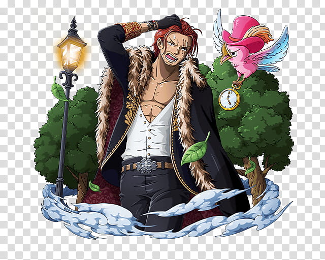 Akagami Shanks One of Four Yonko transparent background PNG clipart