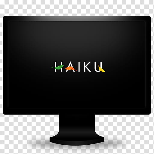 OS Monitors  OS, Haiku flat screen monitor transparent background PNG clipart