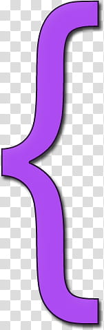 Brackets, purple bracket symbol transparent background PNG clipart