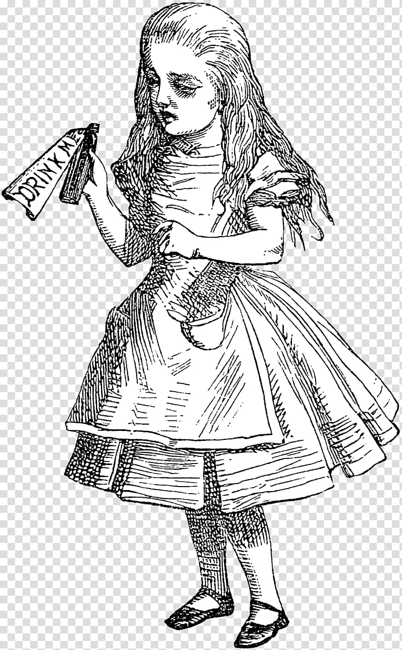 alice in wonderland book sketches