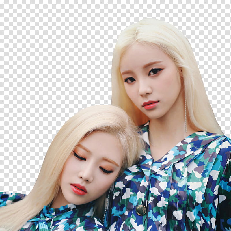JinSoul LOONA, two female South Korean actresses transparent background PNG clipart