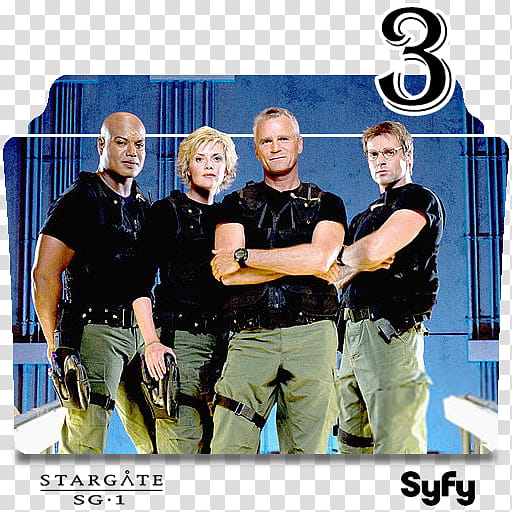 Stargate SG  series and season folder icons, Stargate SG- S ( transparent background PNG clipart