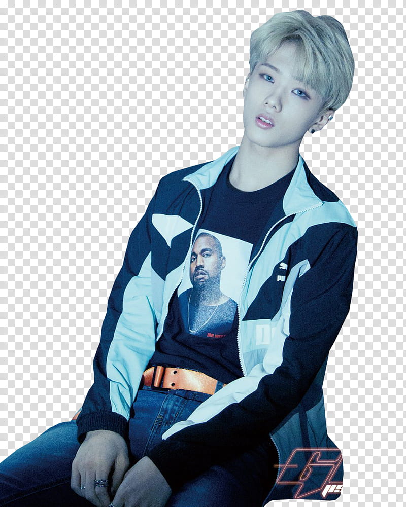 NCT DREAM GO , man wearing blue and white jacket transparent background PNG clipart