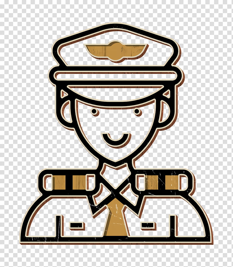 Careers Men icon Pilot icon Captain icon, Cartoon, Headgear, Line Art, Logo transparent background PNG clipart