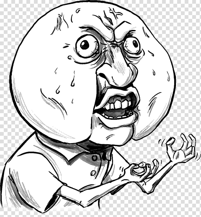 Y U NO, face meme illustration transparent background PNG clipart