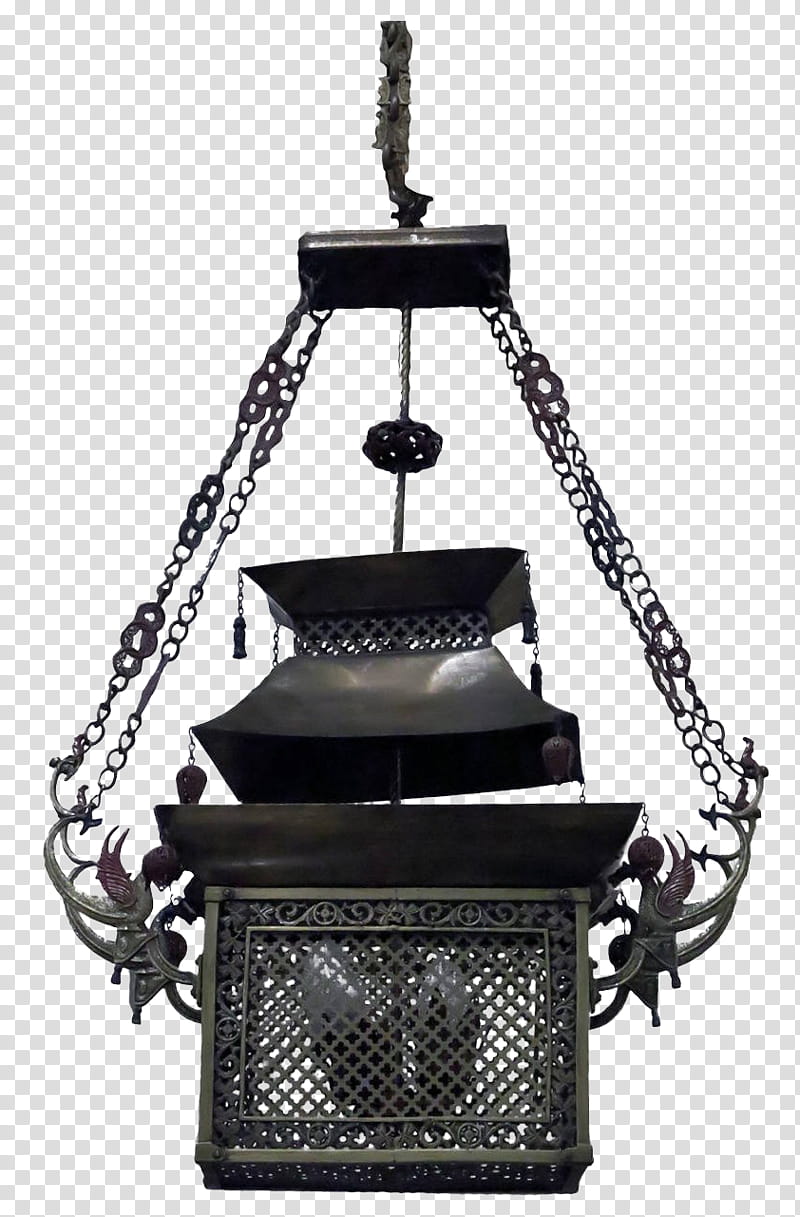 Lanterns, black metal hanging lantern transparent background PNG clipart