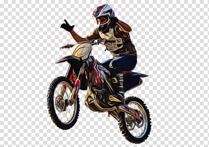 Watercolor, Paint, Wet Ink, Freestyle Motocross, Motorcycle, Wheel, Stunt, Enduro transparent background PNG clipart