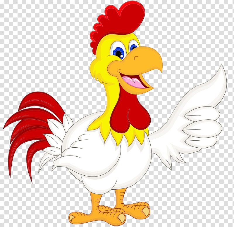 Watercolor, Paint, Wet Ink, Rooster, Chicken, Restaurant, Roast Chicken, Menu transparent background PNG clipart