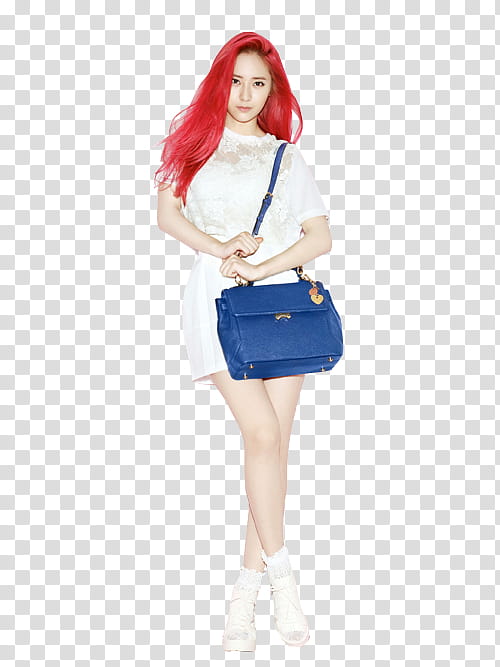 Krystal Jung F x Minminnielee, Krystal Jung holding crossbody bag transparent background PNG clipart