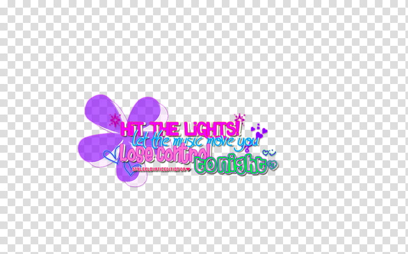 Hit the lights, in the lights let the music move you transparent background PNG clipart