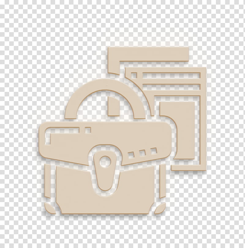 Briefcase icon Business Essential icon Work icon, Bag, Beige, Leather, Handbag, Wallet, Baggage, Luggage And Bags transparent background PNG clipart
