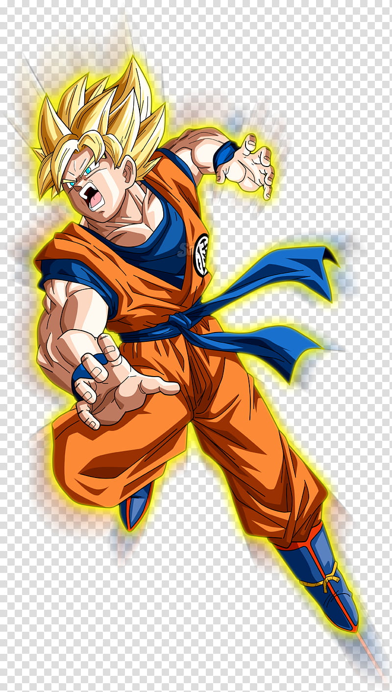 Goku SSJ V transparent background PNG clipart