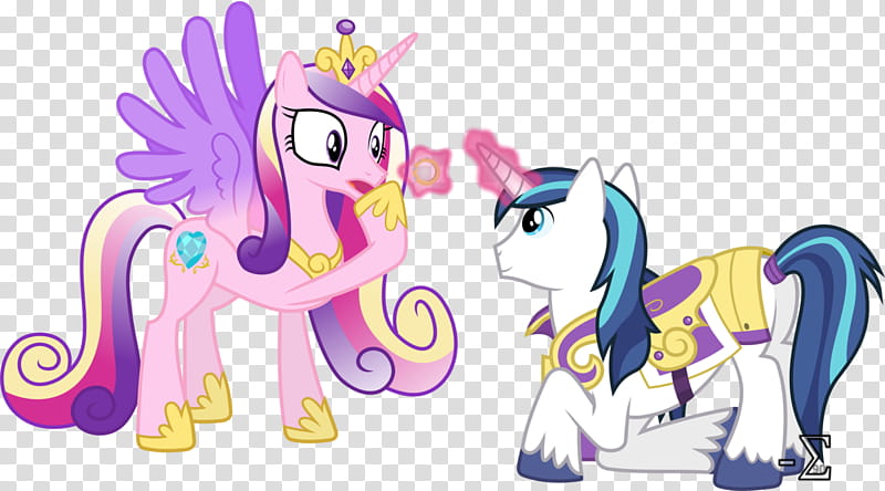 Shining Armour Proposes to Princess Cadance, My Little Pony transparent background PNG clipart