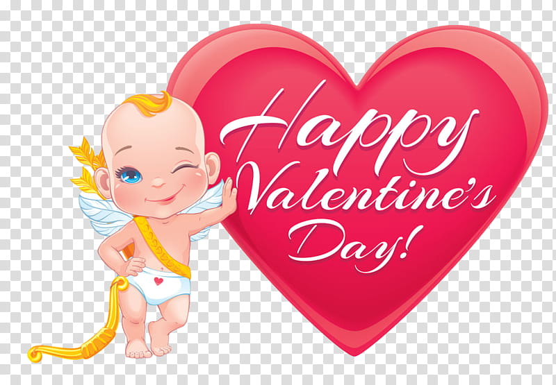 Valentine's day, Heart, Pink, Cartoon, Valentines Day, Love, Text, Cupid transparent background PNG clipart