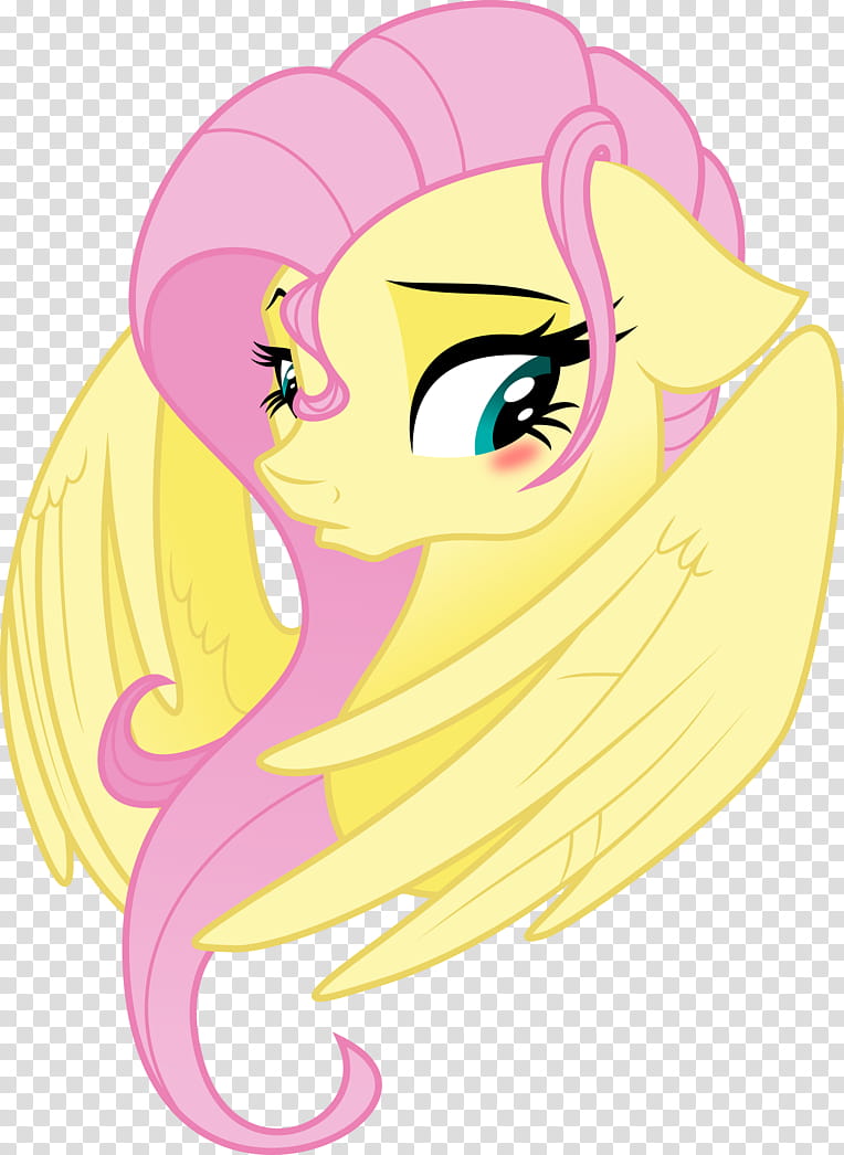 Fluttershy (other style), pink and yellow heart print wall decor transparent background PNG clipart