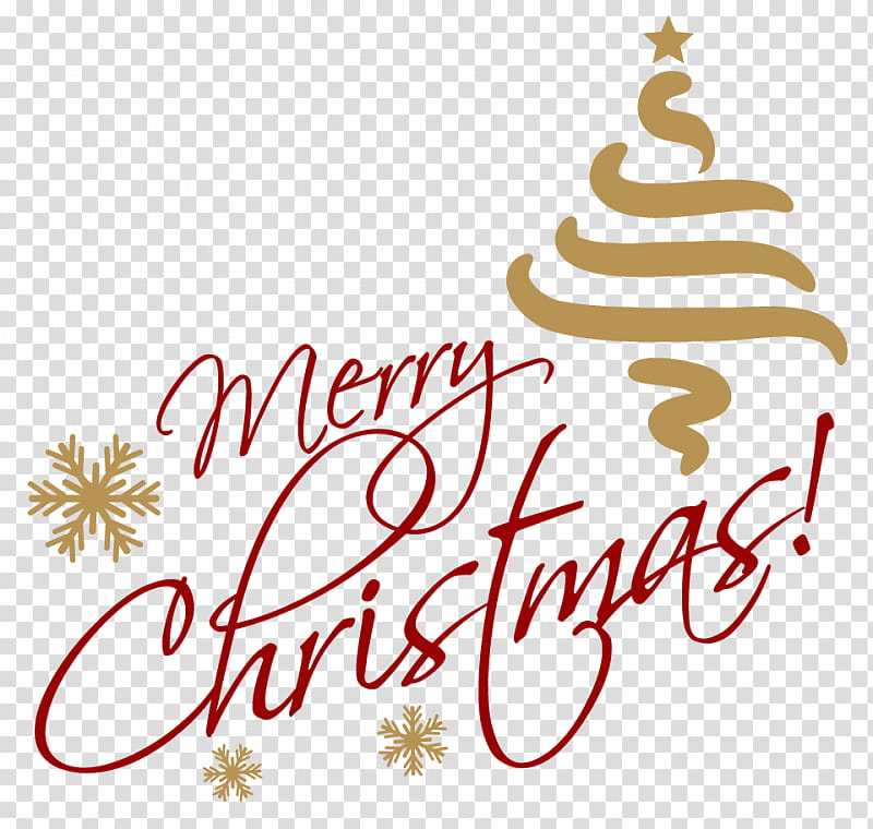 Merry Christmas text transparent background PNG clipart