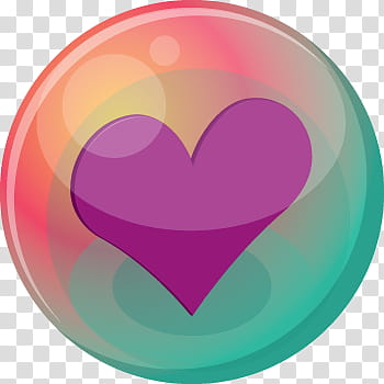 Heart Bubble Icons, purple, pink heart transparent background PNG clipart