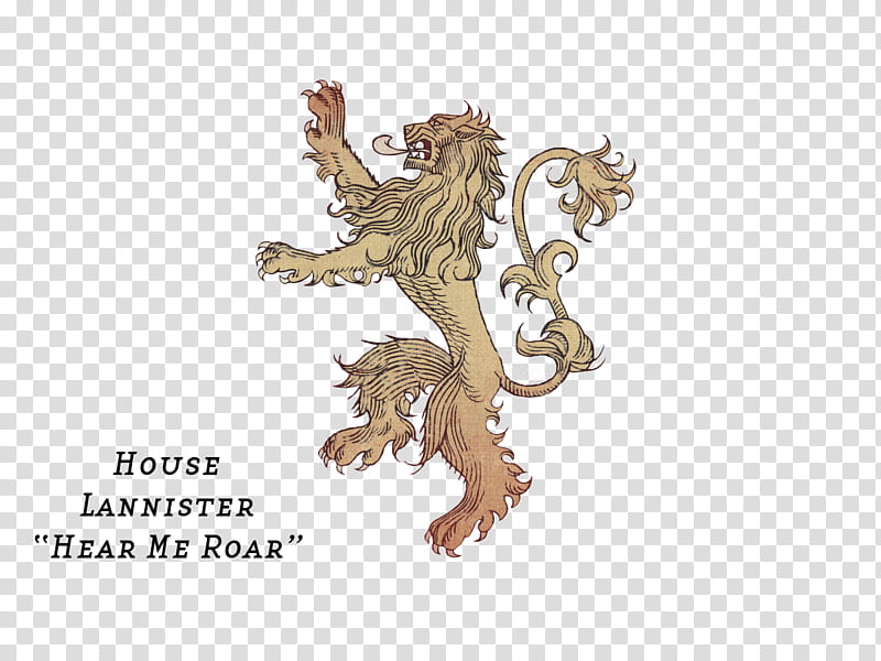 Game of Thrones Lannister, brown House Lannister hear me roar illustration transparent background PNG clipart