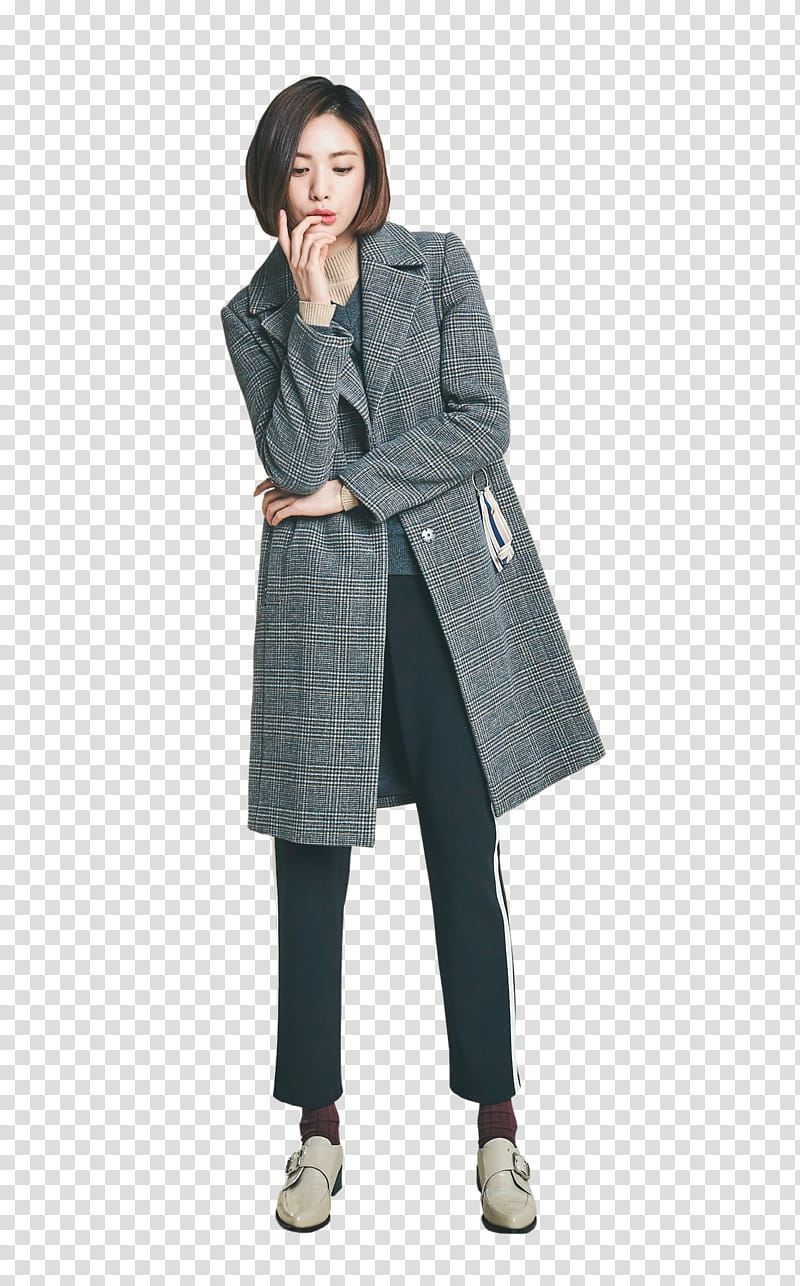 NANA, woman wearing coat transparent background PNG clipart