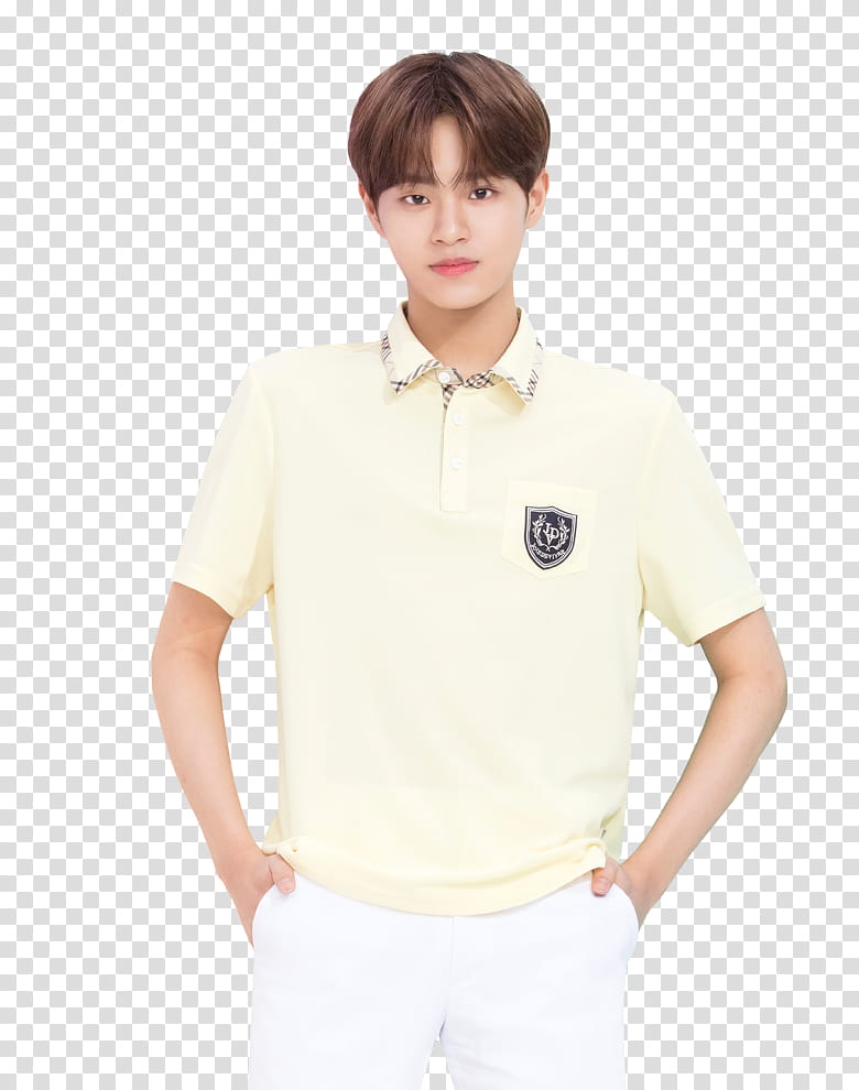 WANNA ONE IVY CLUB P, man's hand inside his pants pockets transparent background PNG clipart