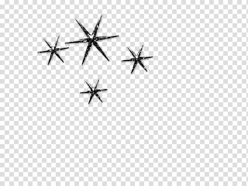 Beauty Marks, four gray star illustrations transparent background PNG clipart