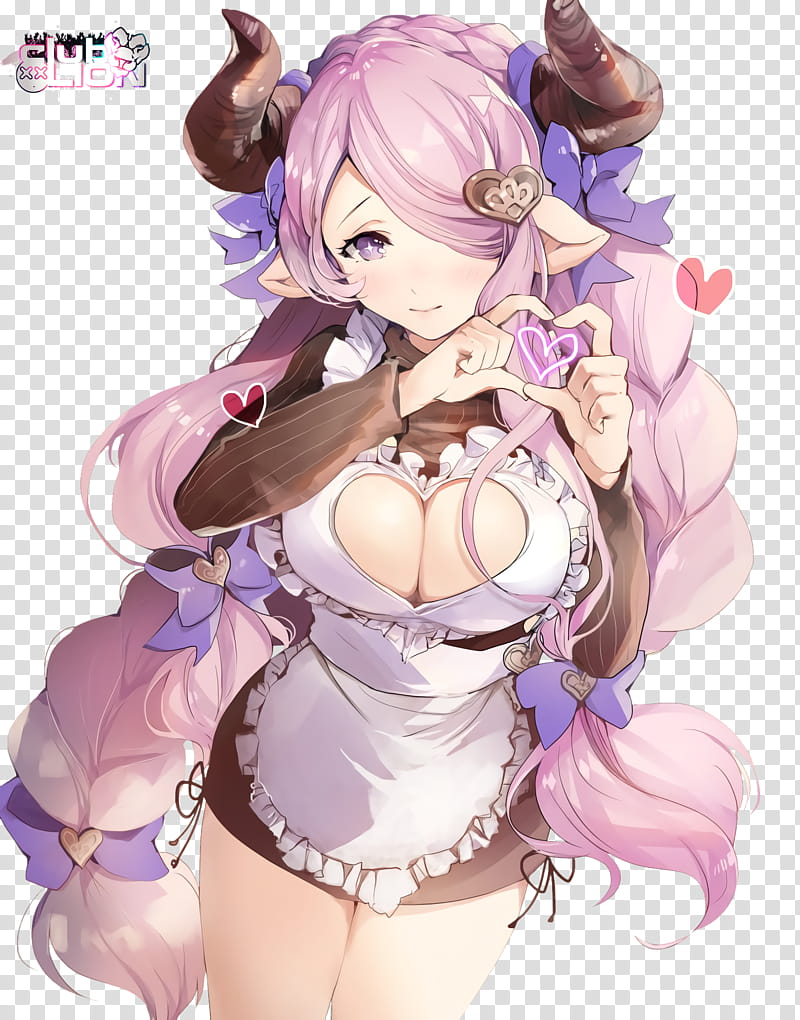 Narumeia Granblue Fantasy Anime Render, girl anime character with pink hair transparent background PNG clipart
