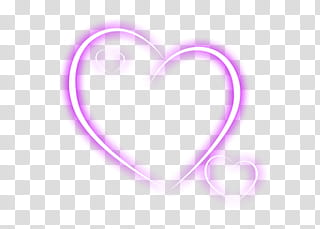 DELUCES NEON DE COLORES, purple heart illustration transparent background PNG clipart