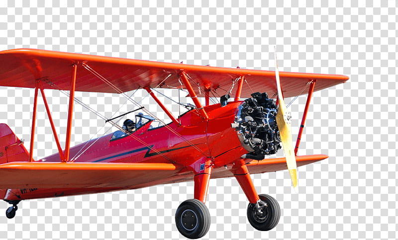 Airplane, Flight, Aviation, Aircraft, Fixedwing Aircraft, Biplane, Boeingstearman Model 75, Airport transparent background PNG clipart
