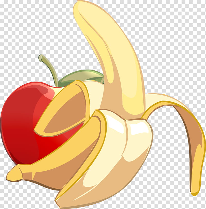 Cartoon Banana, Apple, Fruit, Banaani, Juice, Milkshake, Golden Delicious, Cartoon transparent background PNG clipart