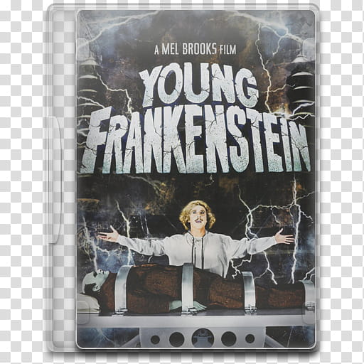 Movie Icon Mega , Young Frankenstein, Young Frankenstein movie cover transparent background PNG clipart