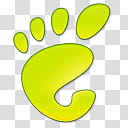 Ubuntu Linux Logo Icon, Gnome green, yellow foot logo transparent background PNG clipart