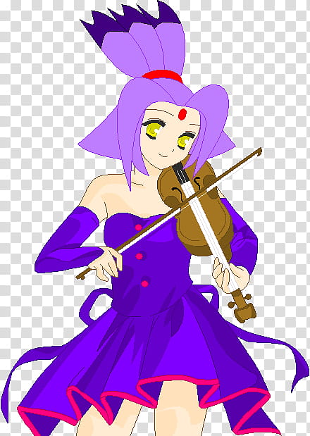 Human Blaze plays her Violin, Shugo Chara playing violin anime character transparent background PNG clipart