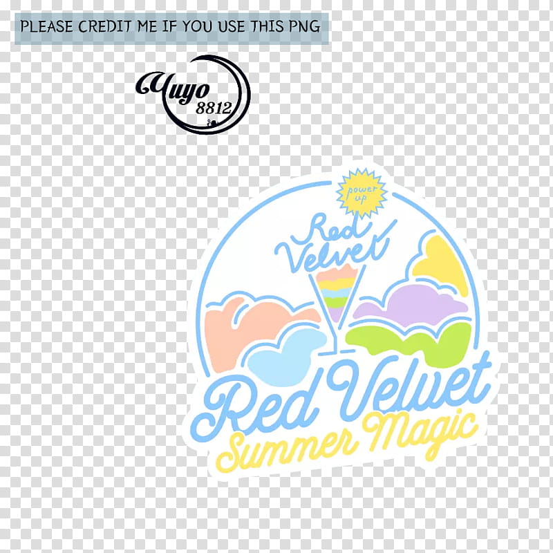 RED VELVET POWER UP, Red Velvet Summer Magic logo transparent background PNG clipart