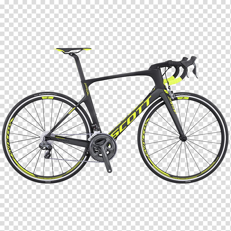 Background Yellow Frame, Bicycle, Scott Sports, Scott Foil 10, Scott Addict 10, Bicycle Frames, Racing Bicycle, Scott Solace 10 2017 54cm transparent background PNG clipart