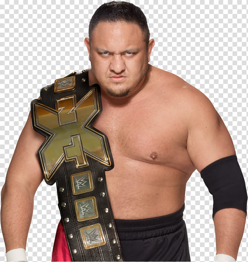 Samoa Joe NXT Champion  transparent background PNG clipart