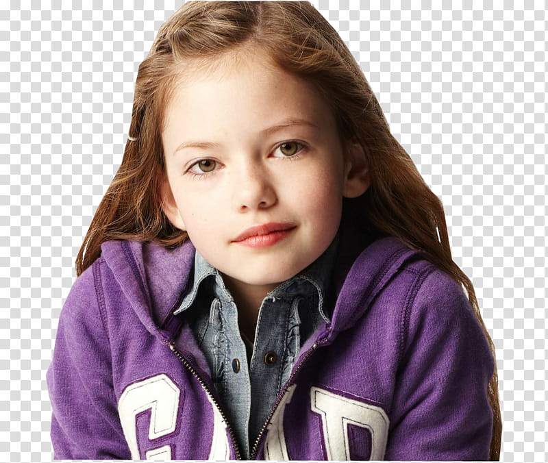 Mackenzie Foy , woman wearing purple zip-up jacket transparent background PNG clipart