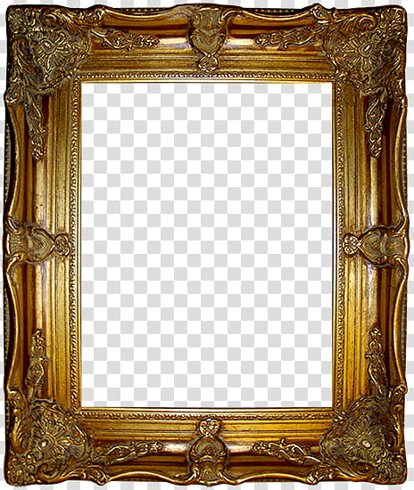 Antique Frames s, rectangular brown frame transparent background PNG ...